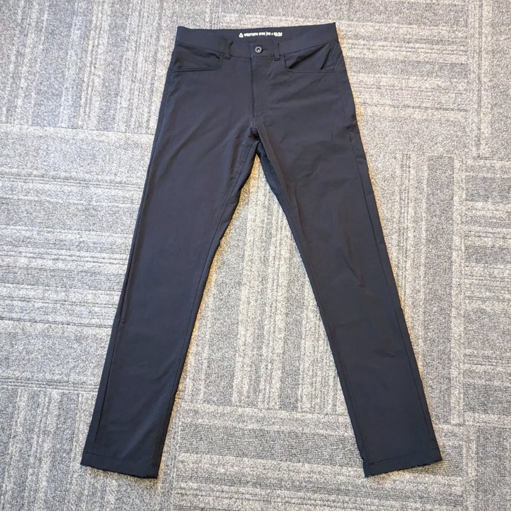 Western Rise Evolution Slim Fit Onebag Travel/Outdoor 5-Pocket Pants | Black